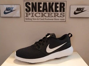 Nike Womens Roshe G Golf - Size: 7.5 - CD6066 001 - Black / Metallic White - NEW - Picture 1 of 12
