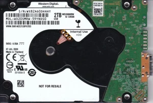 WD20SMRW-59YNDS0 s/n: WX82A 2020 Thailand 2TB USB 3.0 2.5" WESTERN DIGITAL - Picture 1 of 2