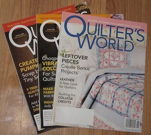 2006 Lot of 3 Quilter's World Magazines #Q02 - Bild 1 von 1
