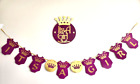 Baby Shower  Banner | It's A Girl Princess Banner - Purple & Gold, 6.5" Cutouts