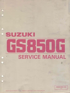 OEM Genuine Suzuki Dealer Service/Repair Manuals (6) GS850G GS850GL 1979-1983 - Picture 1 of 6