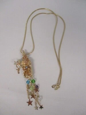 COLLAR BROCHE COLGANTE KIRKS FOLLY MAGO MÁGICO con CADENA COLGANTE CON CRISTALES Foto 1 de 4
