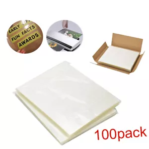 3 Mil Letter Size Clear Thermal Hot Laminating Pouches 100 Pack 9 x 11.5 Sheet - Picture 1 of 11