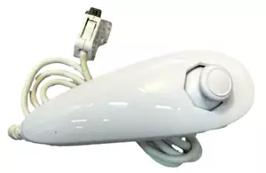 Genuine Nintendo White Wii Nunchuck Remote (RVL 004) Num Chuck - Picture 1 of 3