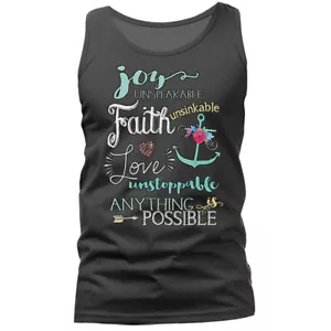 Camiseta sin mangas Posible Dios Religioso Cristiano Biblia Iglesia Jesucristo - Imagen 1 de 11