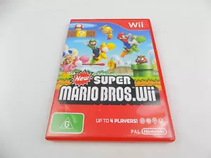 Mint Disc Nintendo Wii New Super Mario Bros. Wii U Comp. - Inc Manual - Picture 1 of 3