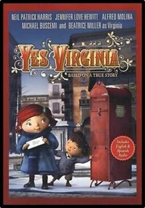 Yes Virginia - Christmas Holiday Family Film on BRAND-NEW DVD - Trusted Seller - Foto 1 di 1