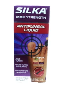 Silka ~Max Strength Antifungal Liquid ~.45 Fl Oz ~Exp. 3/26 - Picture 1 of 2