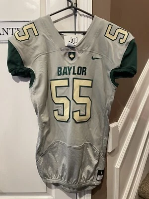 Nike NCAA Baylor SAMPLE GAME Football Jersey #55 Mens Large Grey NEW - Image 1 of 4