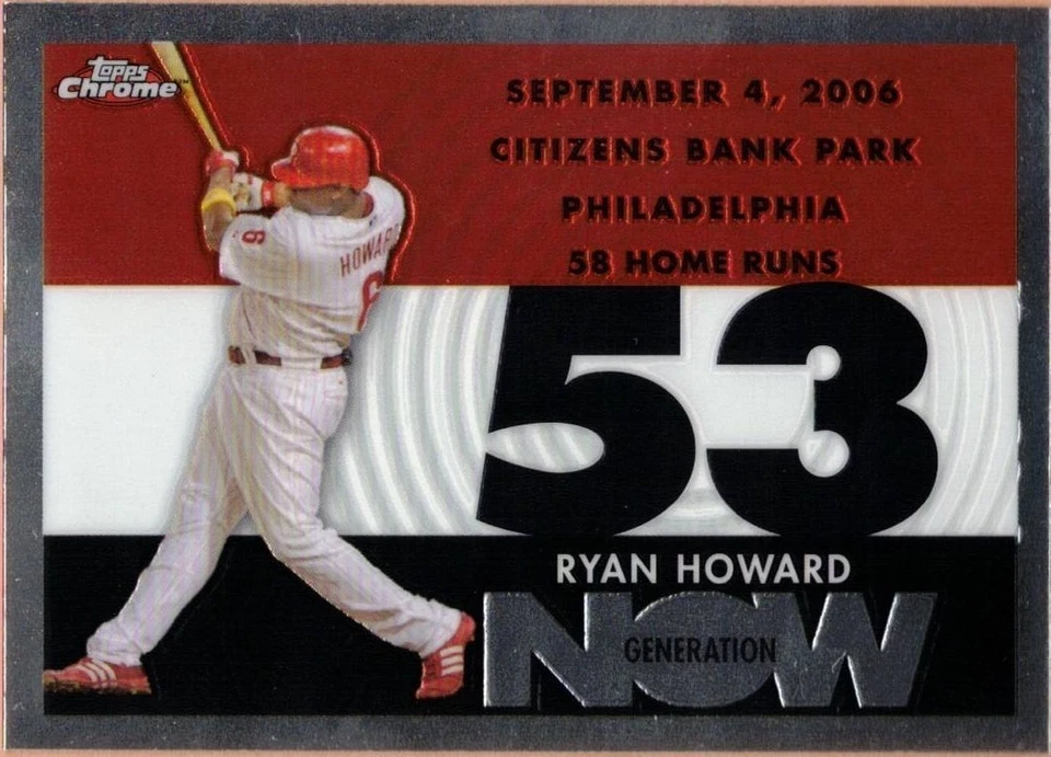 Ryan Howard 2007 Topps Generation Now Chrome #53 - Image 1 of 1
