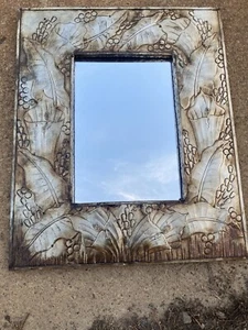 Punched Tin Mirror Flowers Floral Mexico Folk Art Wall Decor - Picture 1 of 5