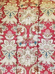 Ralph Lauren 'Jardiniere' Twin Red Sateen Comforter Red USA Stunning - Picture 1 of 9
