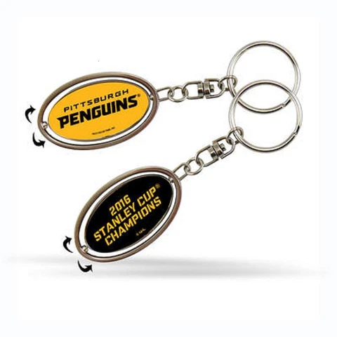 NHL Stanley Cup Finals 2016 Metal Spinner Key Chain - Pittsburgh Penguins Cover