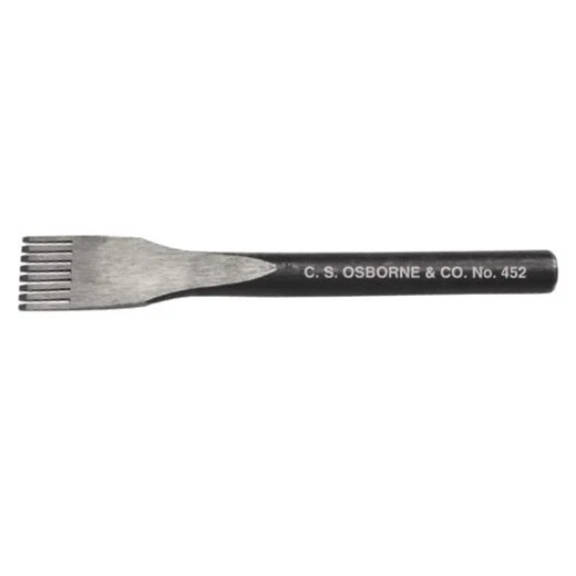 C.S. Osborne 8 Prong Stitching Chisel #452 Leathercrafts Made In USA - Image 1 of 1