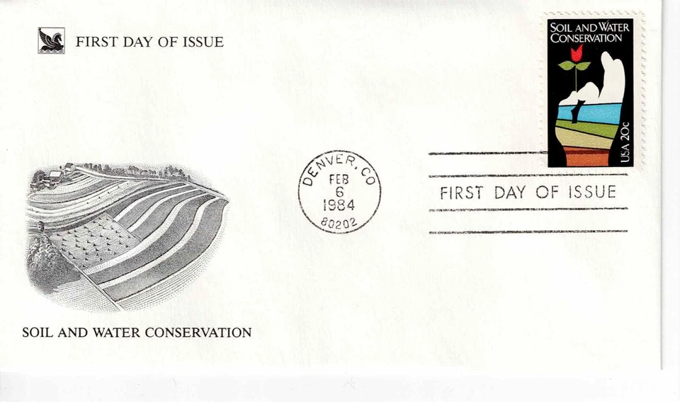 US Scott #2074, First Day Cover 2/6/84 Denver Single Conservation - Image 1 of 1