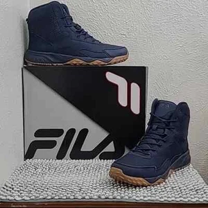 Fila Chastizer High Mens Navy Gum Work Hiking Tac Boots 1LM00358-466 Size 14M - Picture 1 of 16