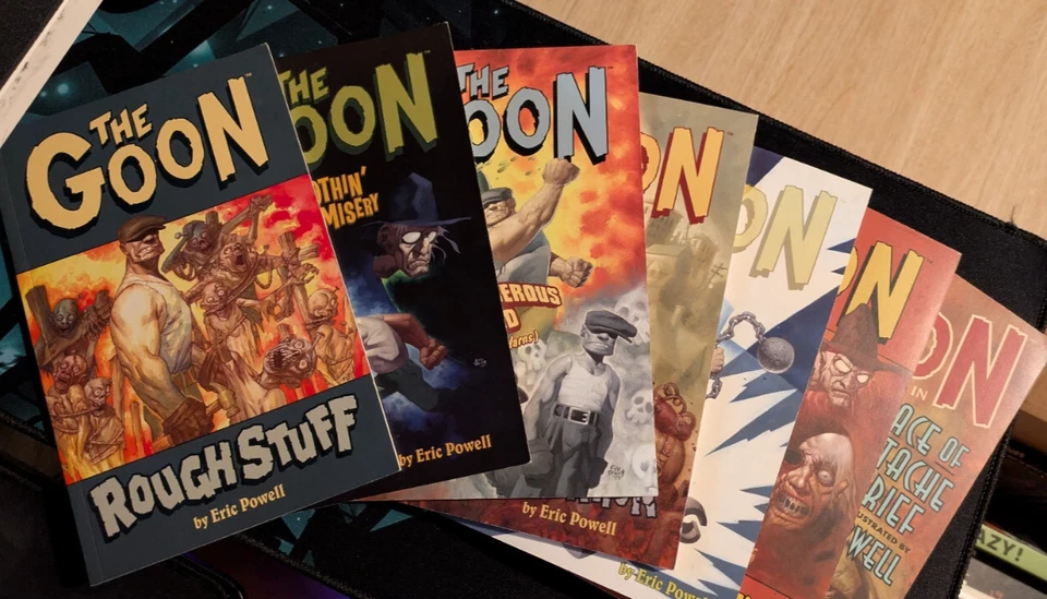 "The Goon" Vols. 0-5, 7 | Lote de 7 Dark Horse TPBs 0,1,2,3,4,5,7 | Todas las 1ª Ediciones  Foto 1 de 4