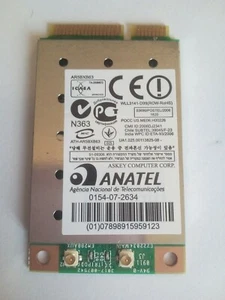 Carte Wifi Mini PCI-E ANATEL ATH-AR5BX63 - Photo 1/2