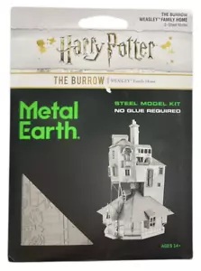 The Burrow Weasley Family Home Harry Potter 3D Steel Model Kit Metal Earth New - Picture 1 of 8