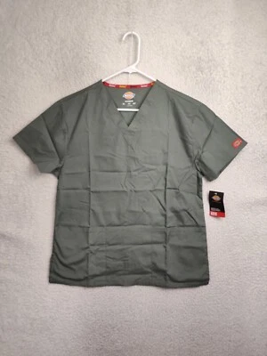 Dickies EDS Signature Women Scrubs Small Green Cotton Short Sleeve Workwear - Image 1 of 4