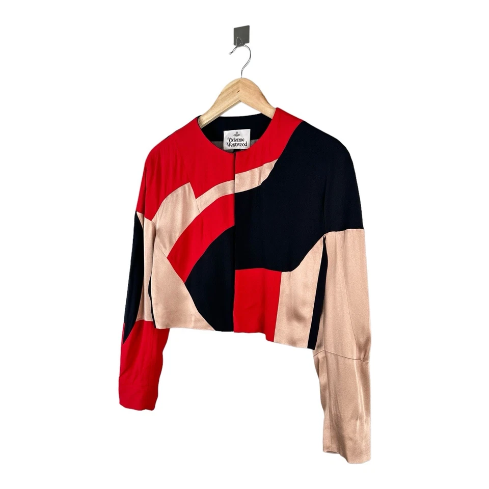 Женская блейзерная куртка VIVIENNE WESTWOOD с геометрическим принтом размер IT 40 - Изображение 1 из 4