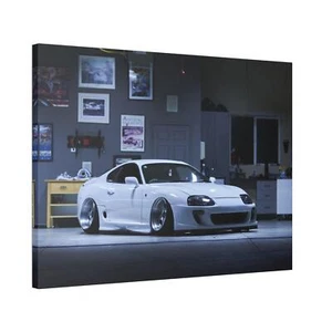 Toyota Supra Mk4 High Resolution Museum Quality Horizontal Canvas Print #014 - Picture 1 of 10