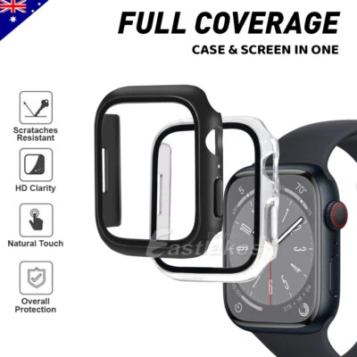 For Apple Watch Ultra 11 10 9 8 SE 7 6 5 4 40/44/41/45/49 Screen Protector Case - image 1 of 4