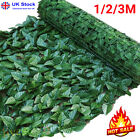 3m Artificial Hedge Fake Ivy Leaf Garden Fence Privacy Screening Roll:wall.panel