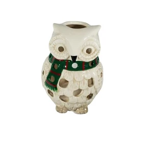 Scarf Wearing Owl Tealight Holder Burner - Picture 1 of 6
