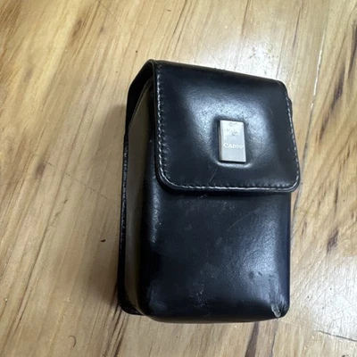 Estuche de cuero negro para cámara Canon  Foto 1 de 4