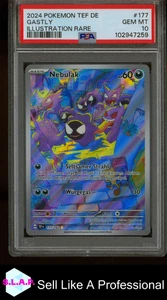 GASTLY ILLUSTRATION RARE POKEMON GERMAN TEF DE-TEMPORAL FORC3S 2024 177 PSA 10 - Bild 1 von 2
