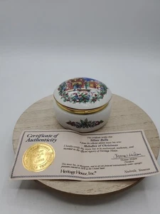 Vintage Heritage House Inc Melodies of Christmas Silber Glocken Spieluhr funktioniert Echtheitszertifikat - Bild 1 von 11