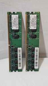 2x UNTESTED Desktop RAM GDDR2-800 1GB 128MX8 1.8V EP DIMM - Afbeelding 1 van 2