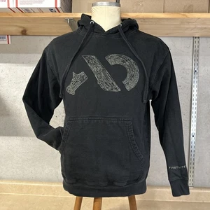 First Lite Pullover Felpa con Cappuccio Uomo M Medium Nero Stampa Grafica - Foto 1 di 4