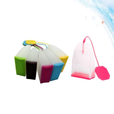  6 PCS Tea Infuser Strainer Loose Leaf Steeper Silicone Bag Filter - Image 1 of 4