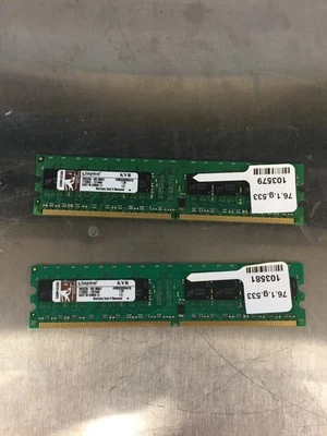 Kingston KVR 1GB DDR2-533 PC2-4200 Desktop RAM (2x1GB) KVR533D2N4/1G - Image 1 of 3