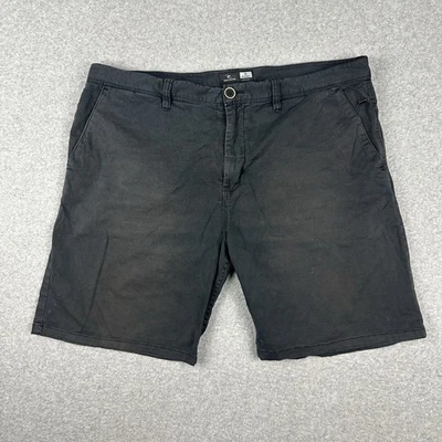 Rip Curl Men's Chino Walk Shorts Size 40 Tailored Fit Black Surf Wear Zip Fly - Image 1 of 4