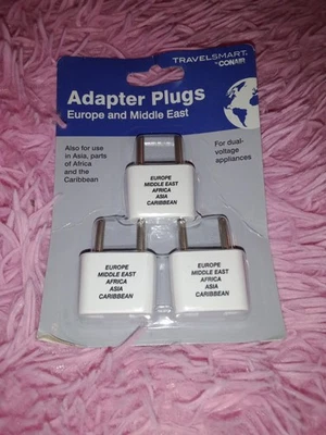 3 enchufes adaptadores Europa Medio Oriente África Asia Caribe electrodomésticos de doble voltaje Foto 1 de 4