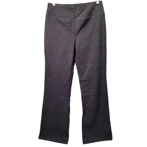 Pantaloni donna bootcut yoga vita alta casual svasati leggings grigio taglia large - Foto 1 di 10