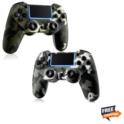 Gamepad ergonômico sem fio pacote com 2 para PS4/PS3 - sensor de 6 eixos e suporte de áudio - Imagem 1 de 4
