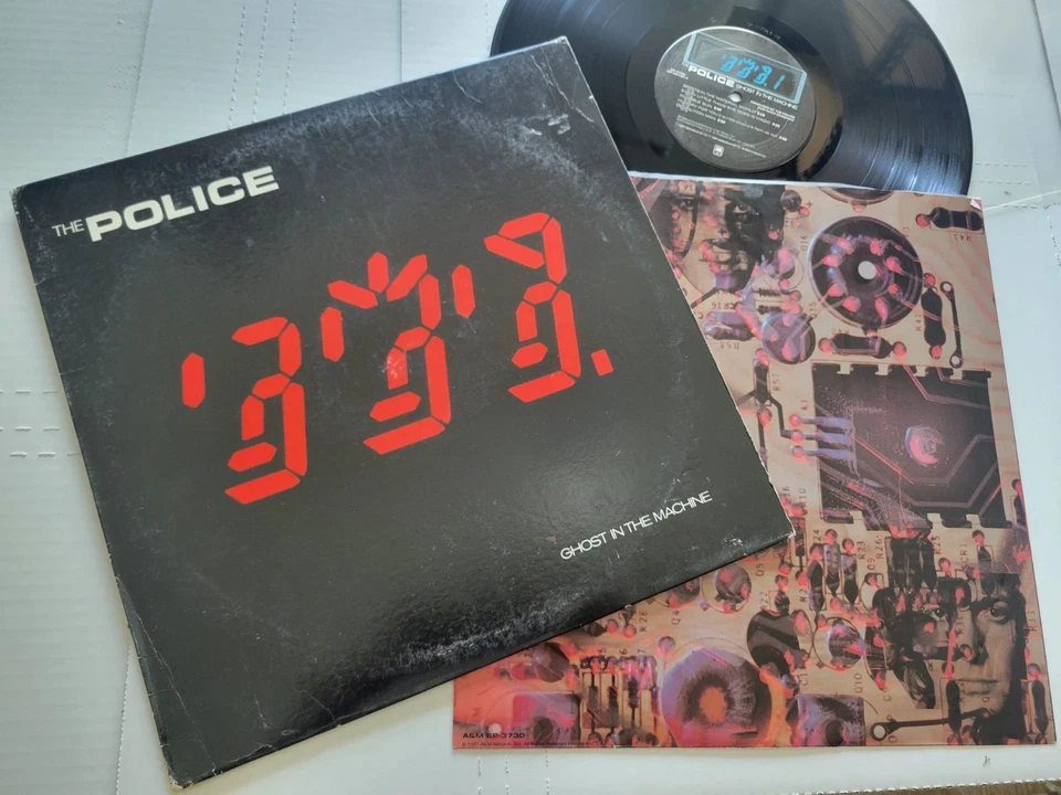 THE POLICE - Ghost in the Machine 1981 POP ROCK NEW WAVE Sting + Inner sleeve LP - Image 1 of 4