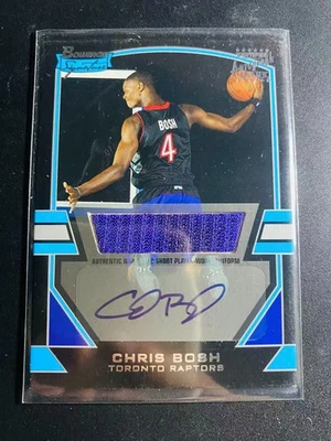Camiseta deportiva Bowman Signature 2003-04 Chris Bosh #78 Rookie Auto RC HOF/1250 Foto 1 de 2