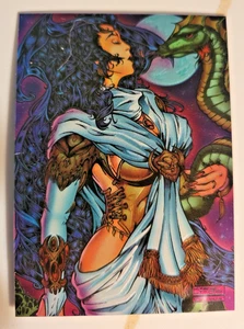 Tarjeta promocional Chrome The Vampiress Luxura 1996 cromo # P1 - Imagen 1 de 2