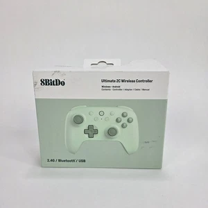 8Bitdo Ultimate 2C Wireless Controller w/ Hall Effect Joysticks. 100 Hz - Green - Picture 1 of 9