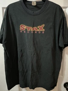 Vintage 90s Stax Records Music Label Jazz Blues T-Shirt Size XL - Bild 1 von 6