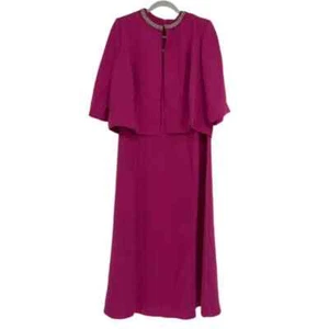 JESSICA LONDON FUCHSIA BEADED JACKET DRESS SIZE 16W - Picture 1 of 6