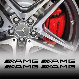 4 adesivi pinze freni per AMG mercedes benz tuning stickers classe A C CLA E - Foto 1 di 3