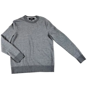 Banana Republic italienisches Merino Garn Baruffa grau Pullover Pulli Waffel Gr. L - Bild 1 von 9