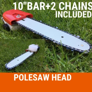 Chainsaw Head 10" Fit Husqvarna 24mm Pole with 5mm Square Shaft Line Trimmer - Picture 1 of 12