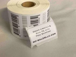 Pegatinas de código de barras UPC consecutivas (o iguales) etiquetas preimpresas INICIO PERSONALIZADO 2""x1 - Imagen 1 de 11